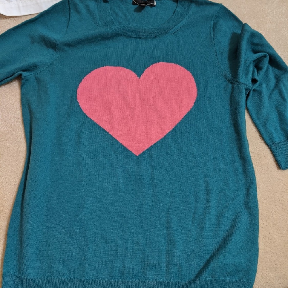 Jcrew NWT Heart Sweater
